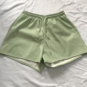 Green shorts